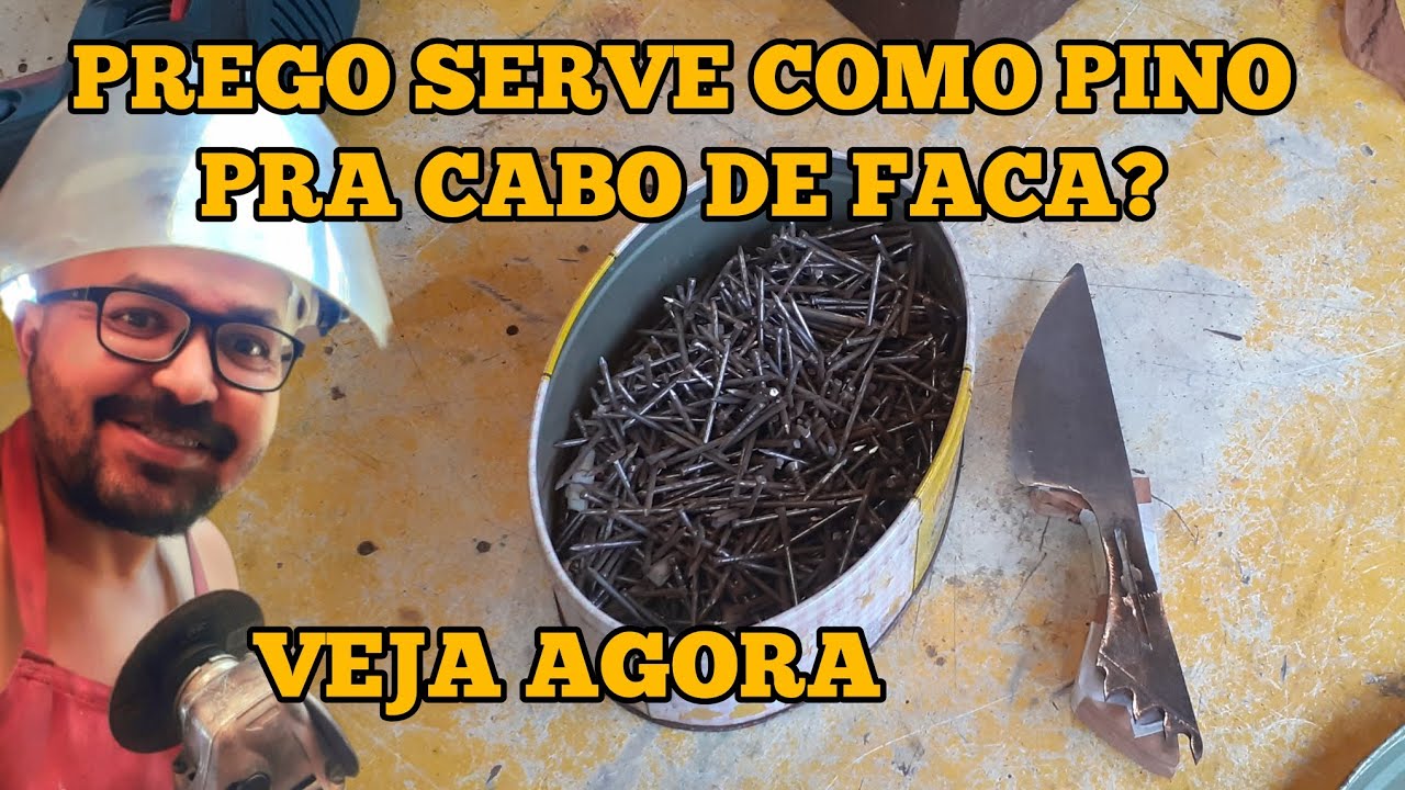 IMPROVISANDO PINO DE FACA COM PREGO.