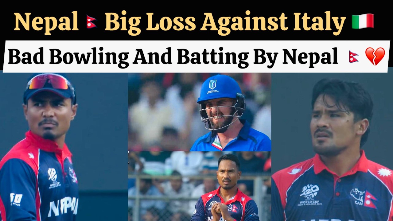 Nepal Biggest Loss Against Italy In World Cup , Nepal Bowlers Surprise By Italy Brothers