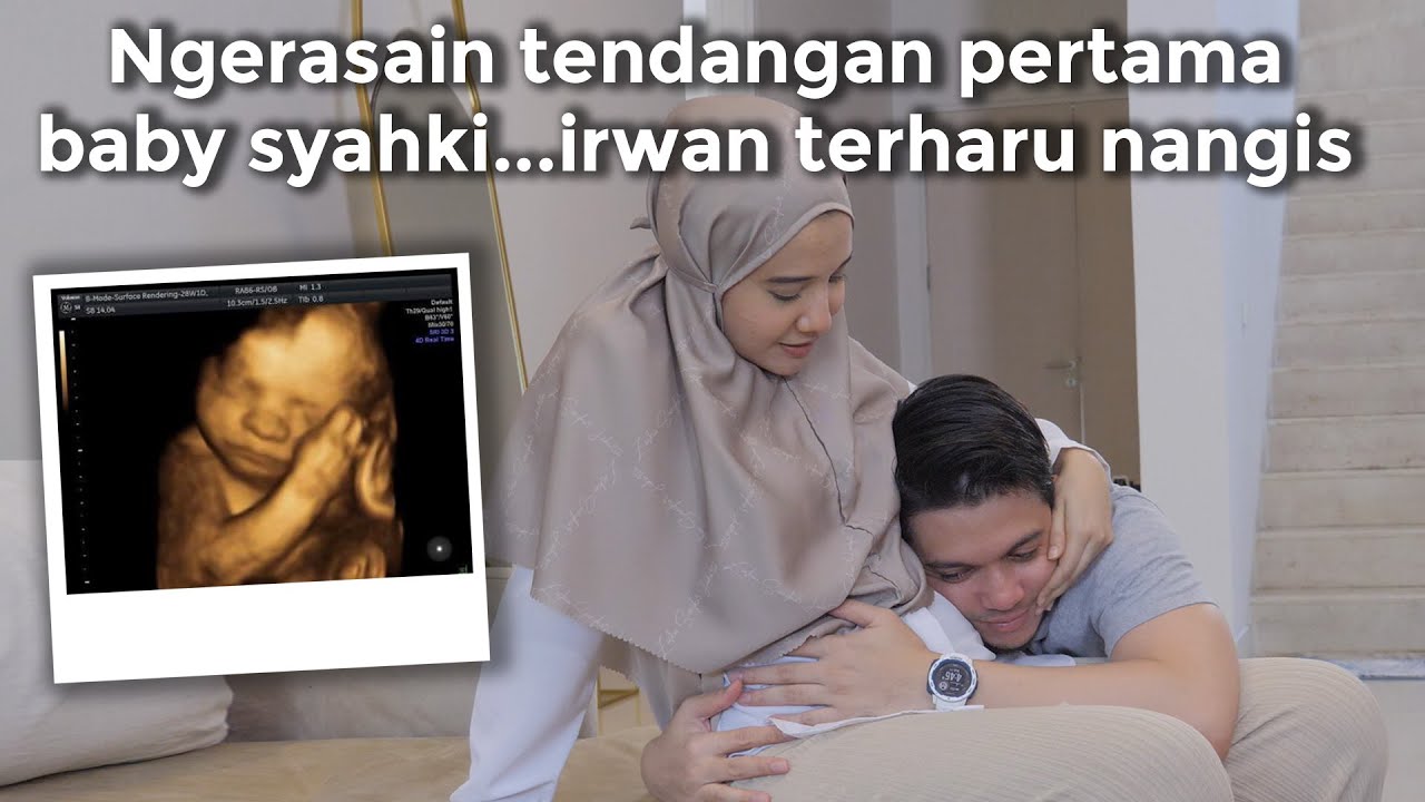 TERHARU...KIA NGERASAIN TENDANGAN PERTAMA BABY UKKASYA!! IRWAN SAMPE NANGIS
