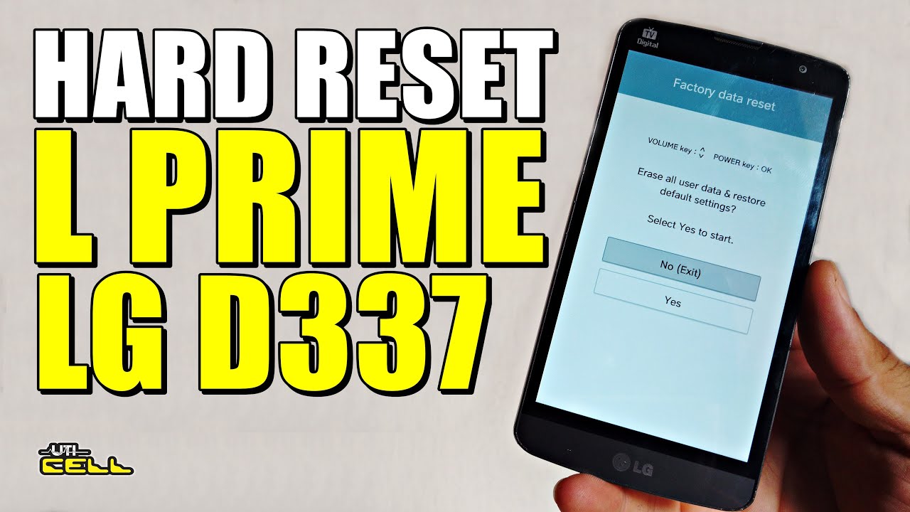 Hard Reset no LG L Prime (D337) #UTICell