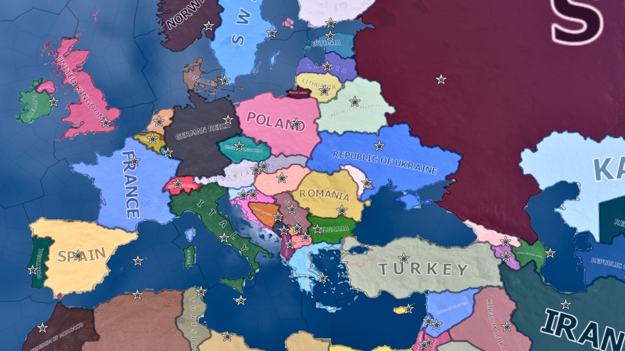 WW2 But With Modern Borders (Unhistorical Mode) | HOI4 Timelapse
