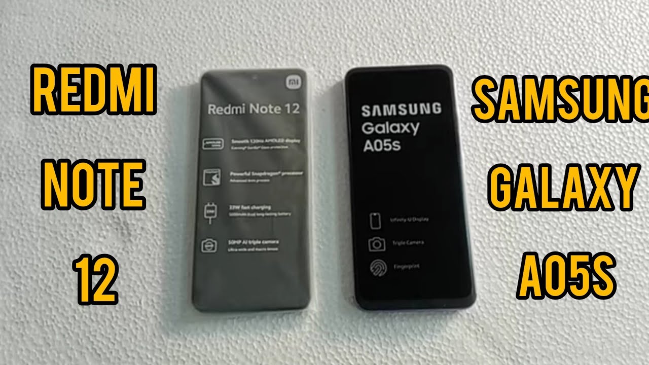 Samsung Galaxy A05s vs  Redmi Note 12 : Speed Test