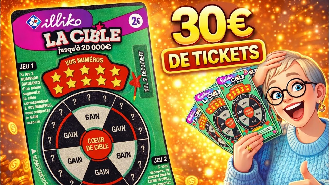 Grattage fdj 30€ la cible et ça commence bien 🎉 #grattage #fdj
