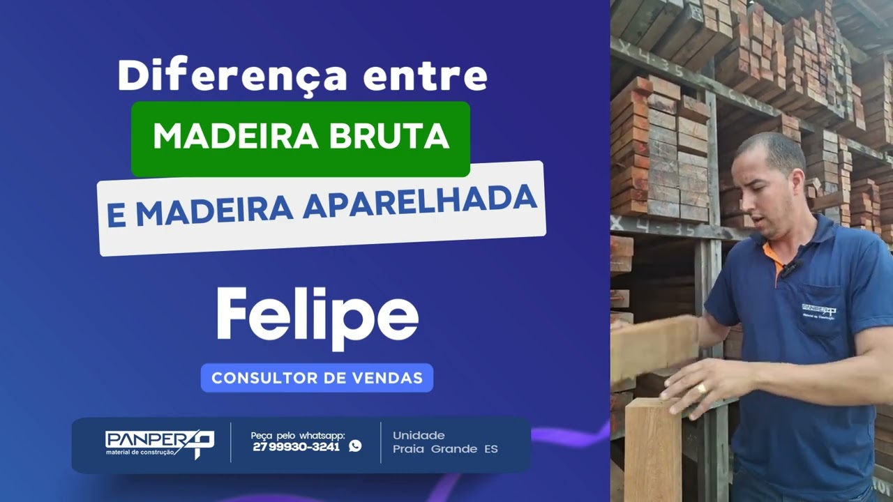 Diferen&ccedil;a entre Madeira Bruta e Madeira Aparelhada