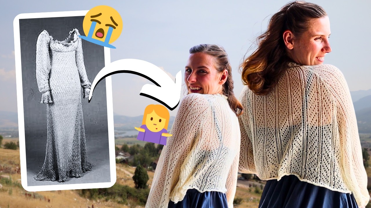 I Failed to Knit a Regency Dress 🙈 (But Ended Up with a Cute 1940s Bed Jacket 🧶)