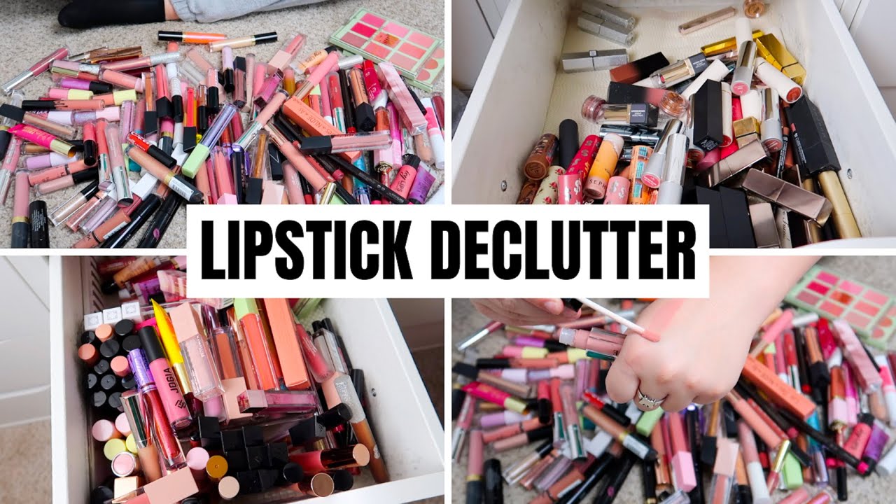 MAKEUP COLLECTION DECLUTTER - LIPGLOSS & LIPSTICK - PART 1