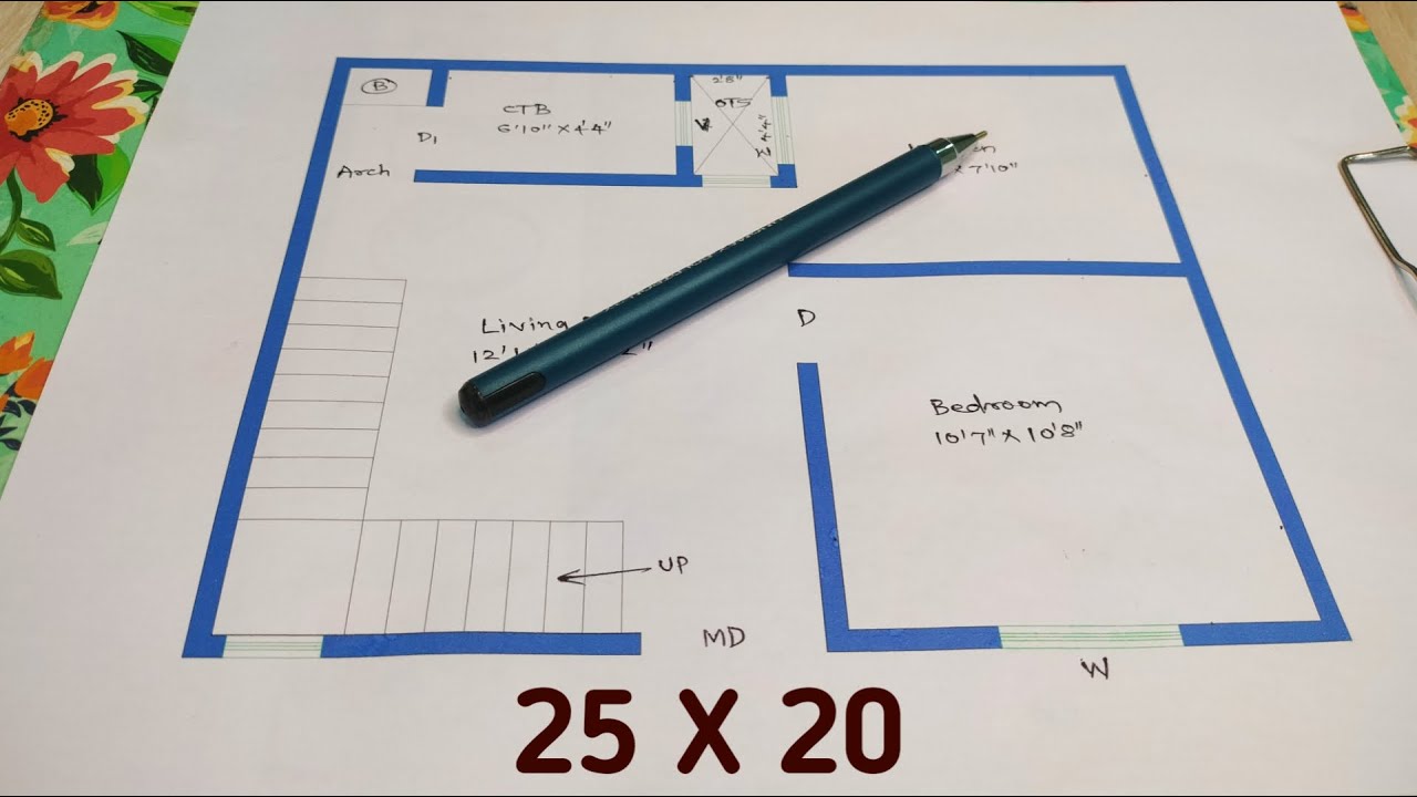 25*20 House design || 25*20 North facing house plans @makeyourplan