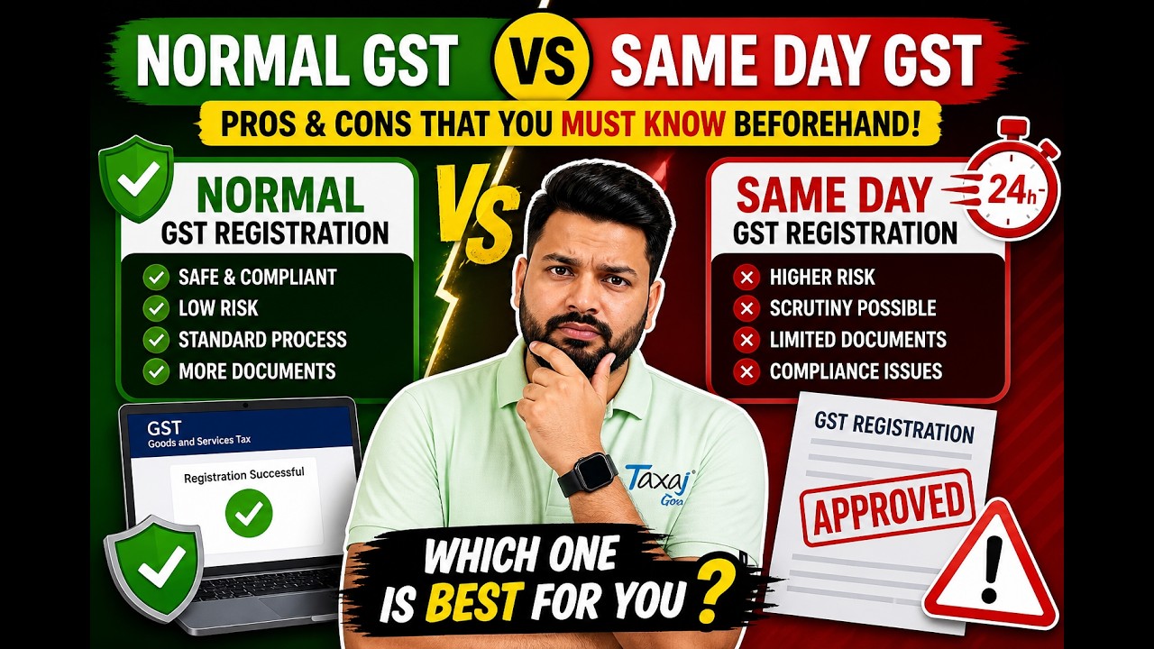 Fast GST Registration in India | Same Day vs Normal GST Registration (2026 Guide)