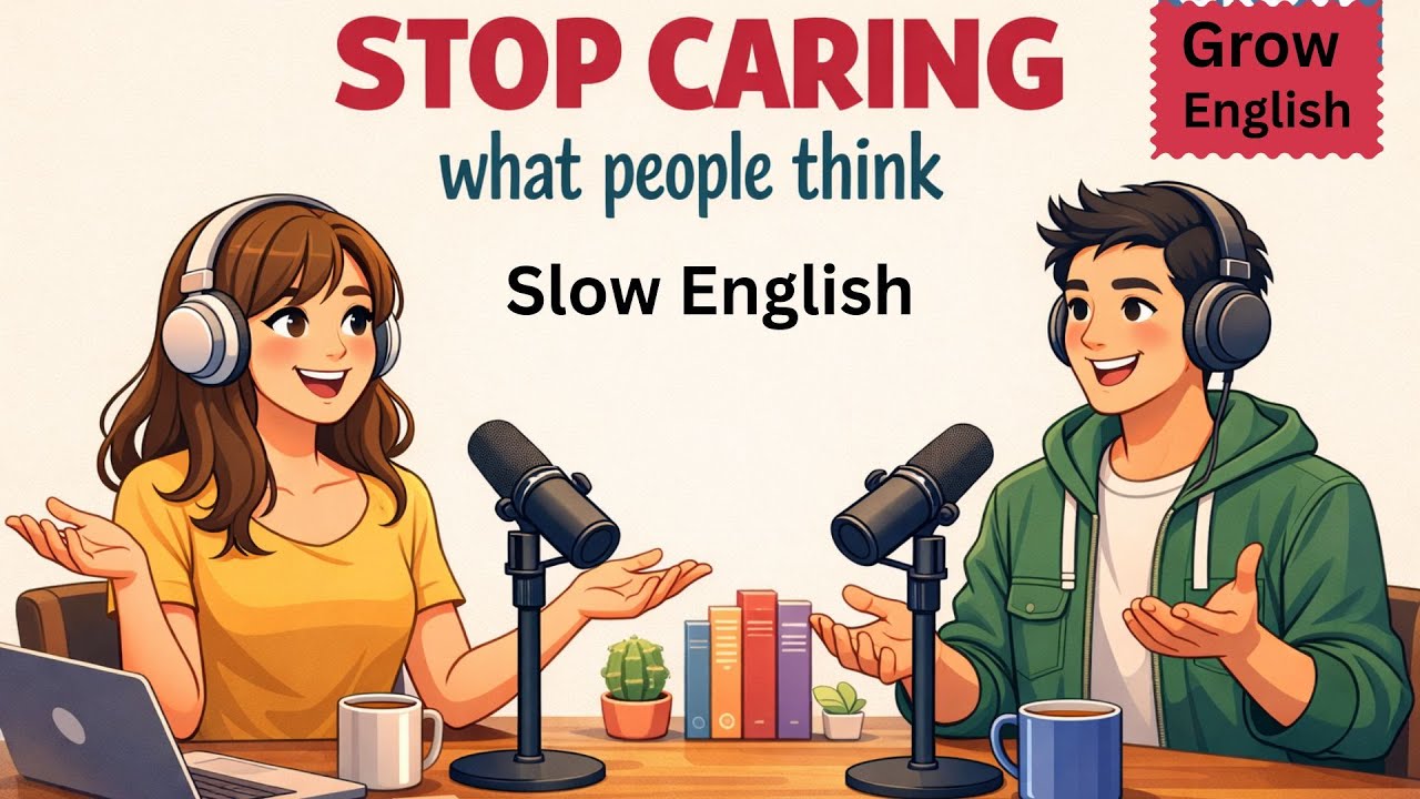 Slow English Podcast For Easy English Conversation  Why You Care So Much and How to Stop