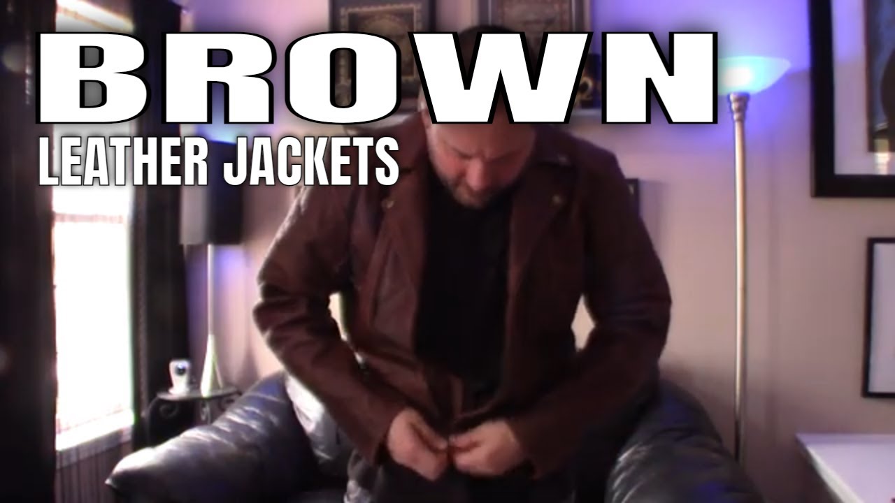 Brown Leather Jacket | Distressed Brown Leather Jacket | Review