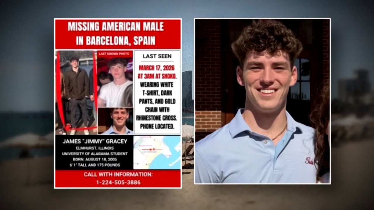 University Of Alabama Student Goes Missing Following Night Out With Friends In Barcelona