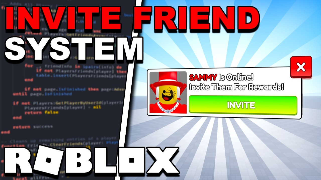 Как создать СИСТЕМУ ПРИГЛАШЕНИЯ ДРУЗЕЙ &mdash; Roblox Studio