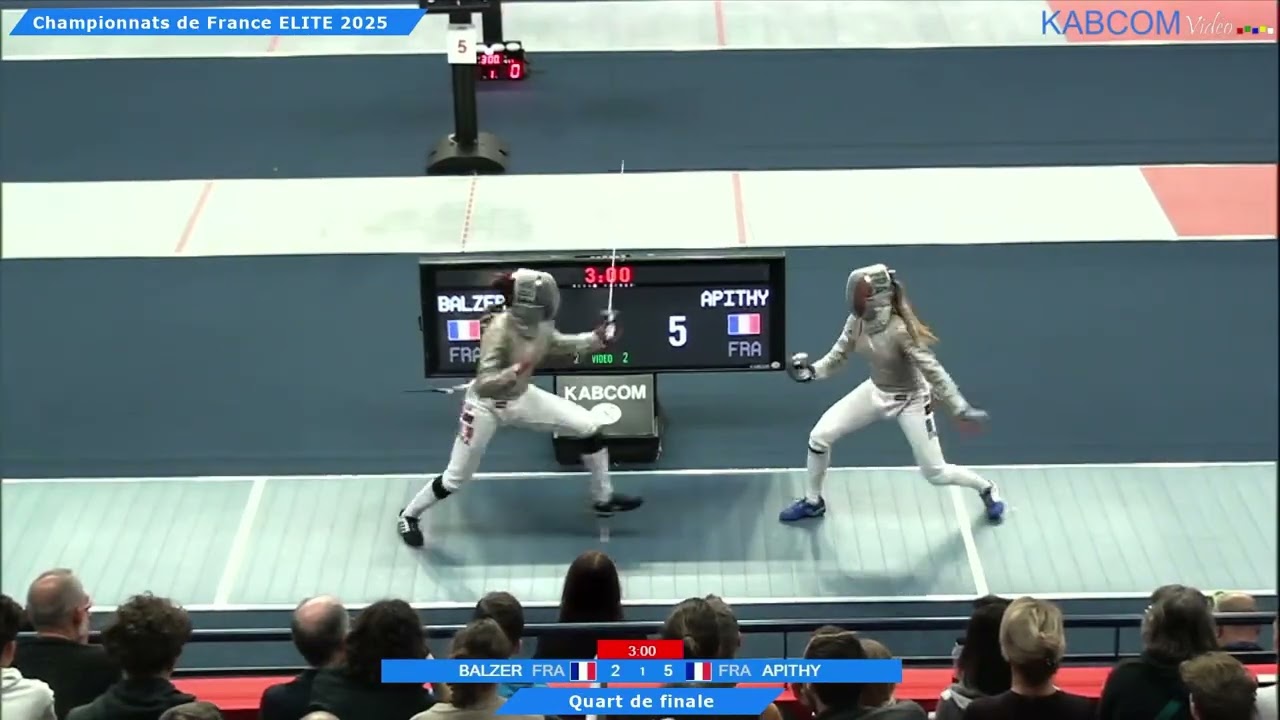 French Championships 2025 SWS - L8 - Sara Balzer FRA v Manon Apithy-Brunet FRA