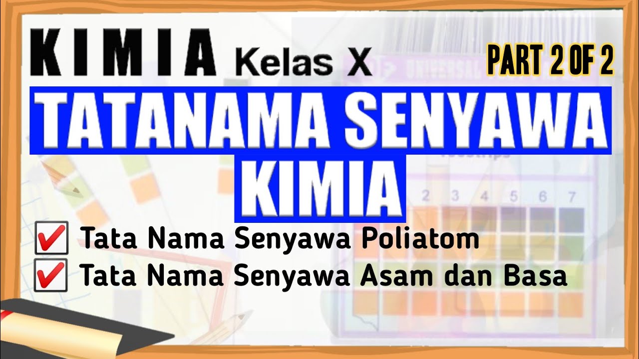 Tata Nama Senyawa Poliatom, Asam dan Basa | Kimia kelas 10