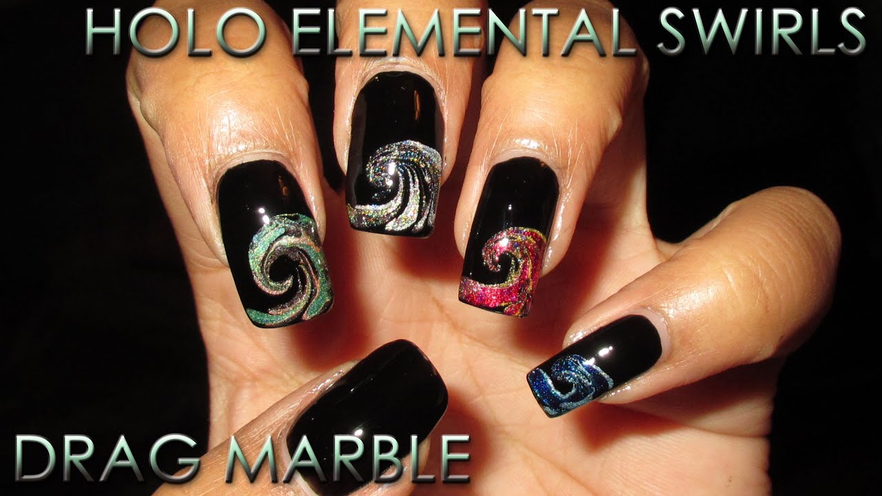 Fan Choice "Friday" | Holo Elemental Swirl | Nail Art April 2016 #7 | DIY Tutorial