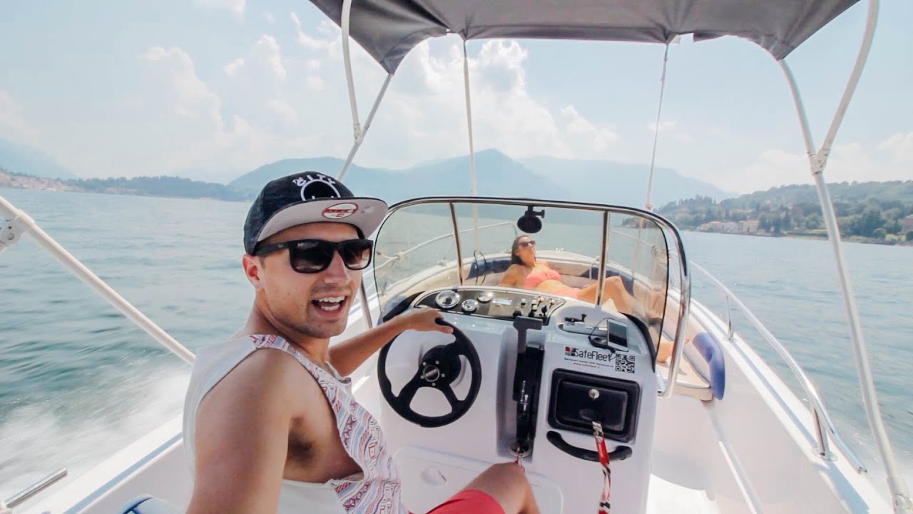 SPEED BOATING ON LAKE COMO | #3 - Italy | Travel Vlog