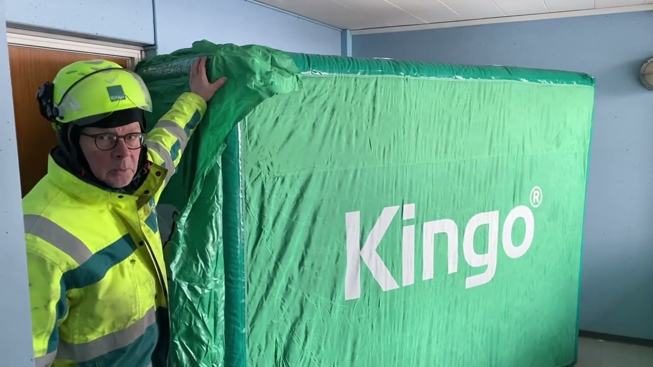 Oppustelig 3-kammersluse til saneringsarbejder