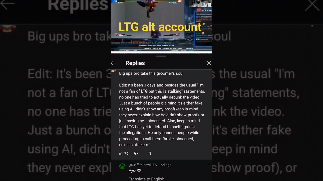 Lowtiergods alt responding to allegations