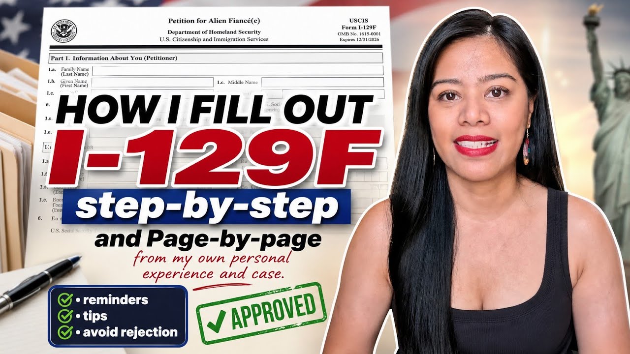 HOW TO FILL OUT I-129F STEP-BY-STEP USING THE NEW VERSION OF THE FORM & TIPS 2026 #fyp #k1visa 