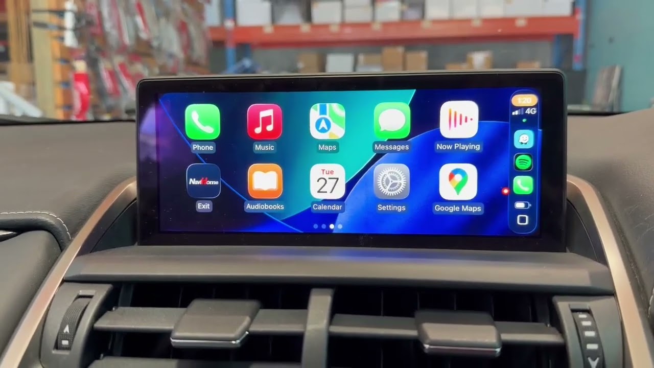 Lexus NX Apple CarPlay video