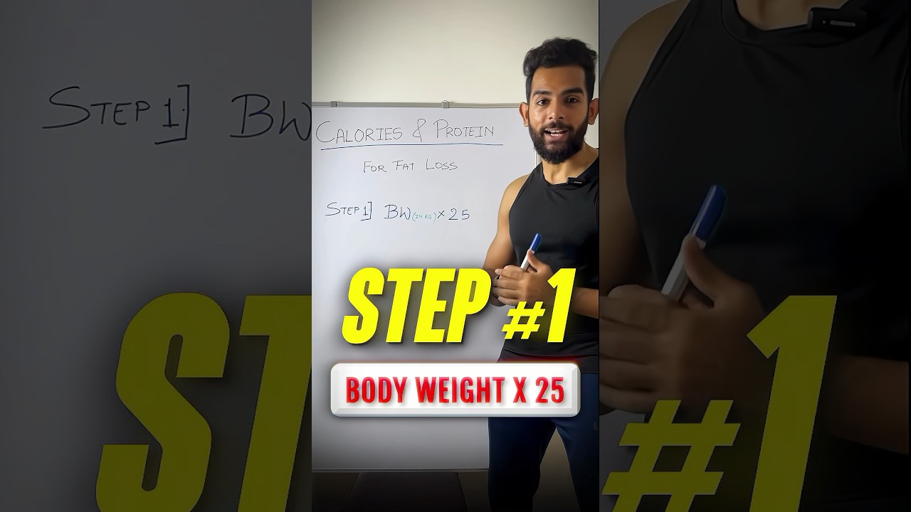 Simplest formula to calculate calories & protein for fat loss & lean physique