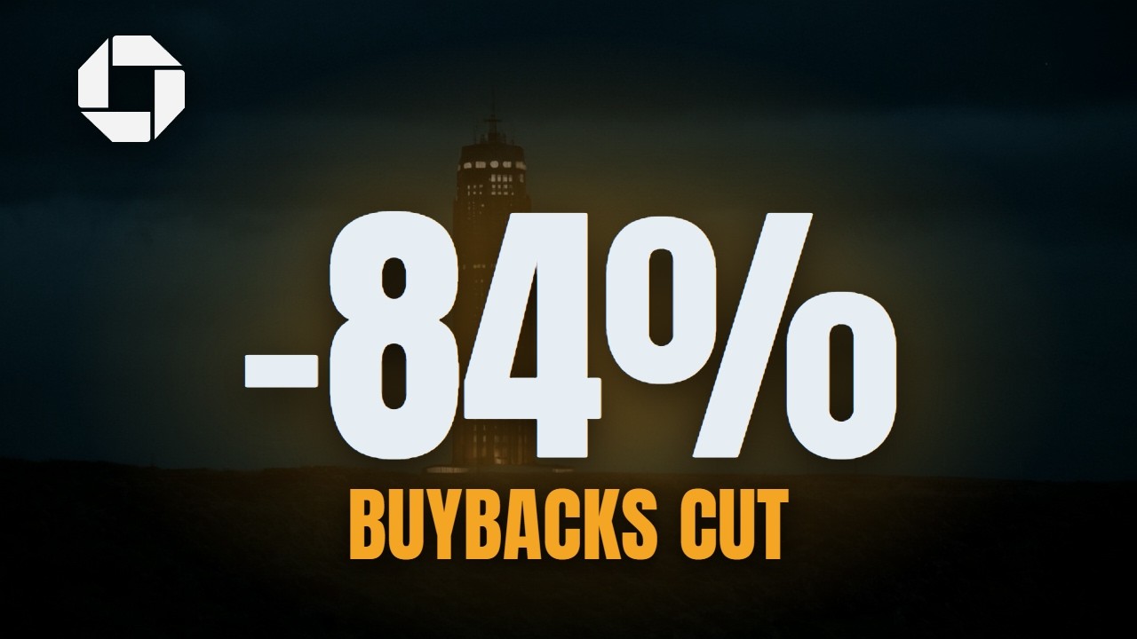 JPMorgan Just Cut Its Buybacks By 84%. Here's Why