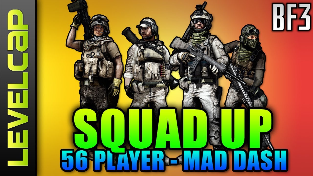 Squad Up - 56 Player Damavand Rush Insanity (Battlefield 3 Gameplay/Commentary)