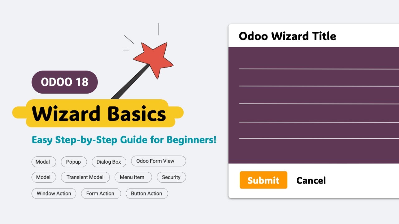 Odoo 18 Wizard Basics | Easy Step-by-Step Guide for Beginners!