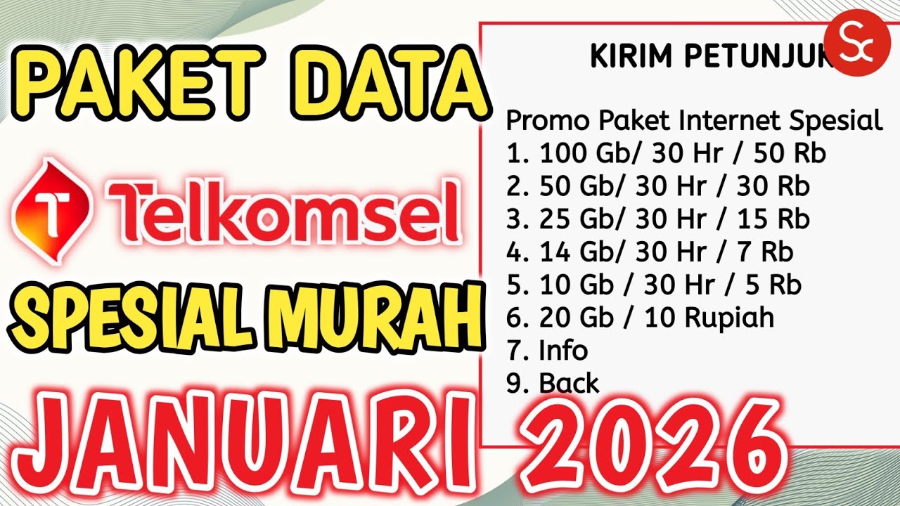 PAKET INTERNET MURAH TELKOMSEL 2026 |  KODE DIAL TELKOMSEL SUPER MURAH 2026