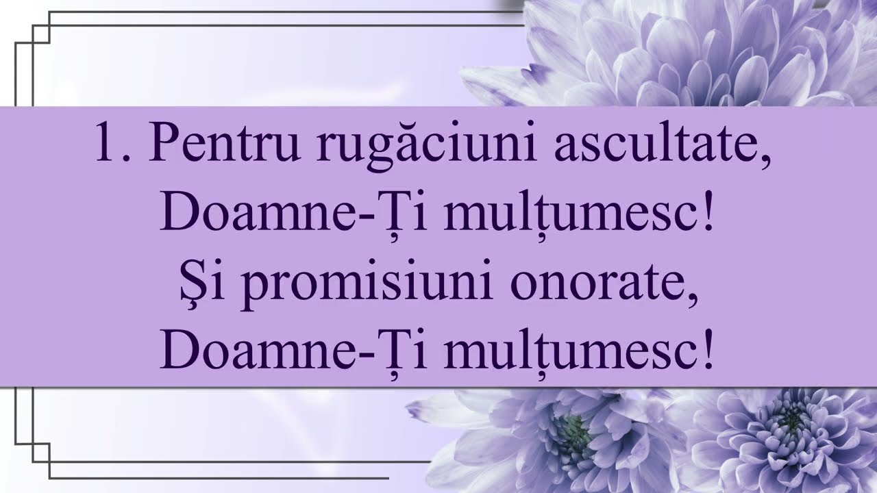 Doamne-Ți mulțumesc