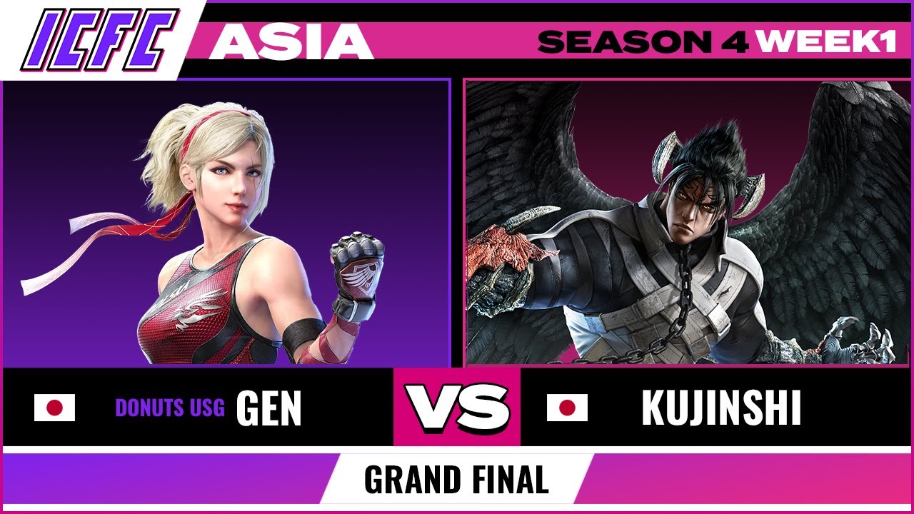 Gen (Lidia) vs Kujinshi (Devil Jin) Grand Final - ICFC Tekken 7 Asia: Season 4 Week 1
