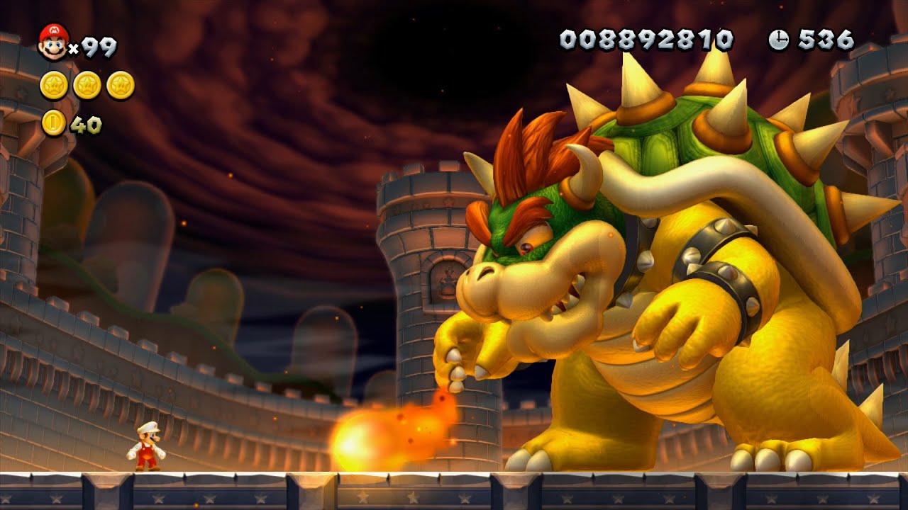 New Super Mario Bros. U - Final Boss & Ending