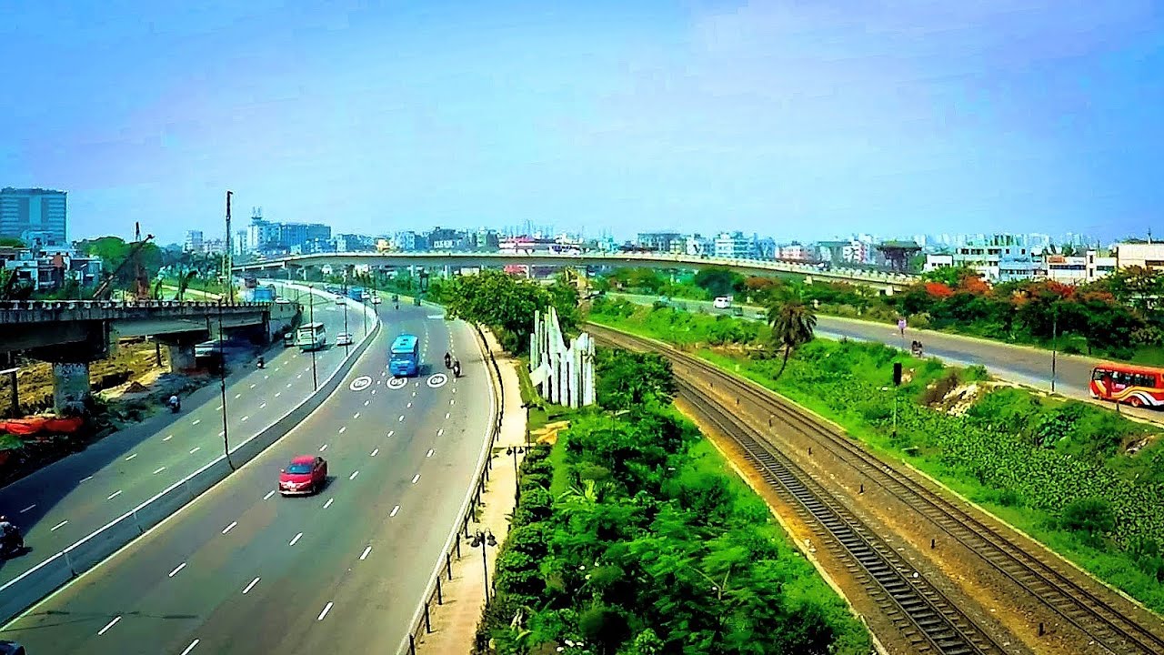 Emerging Bangladesh || Dhaka City Drive Views || Badda to Uttara via Kuril Flyover