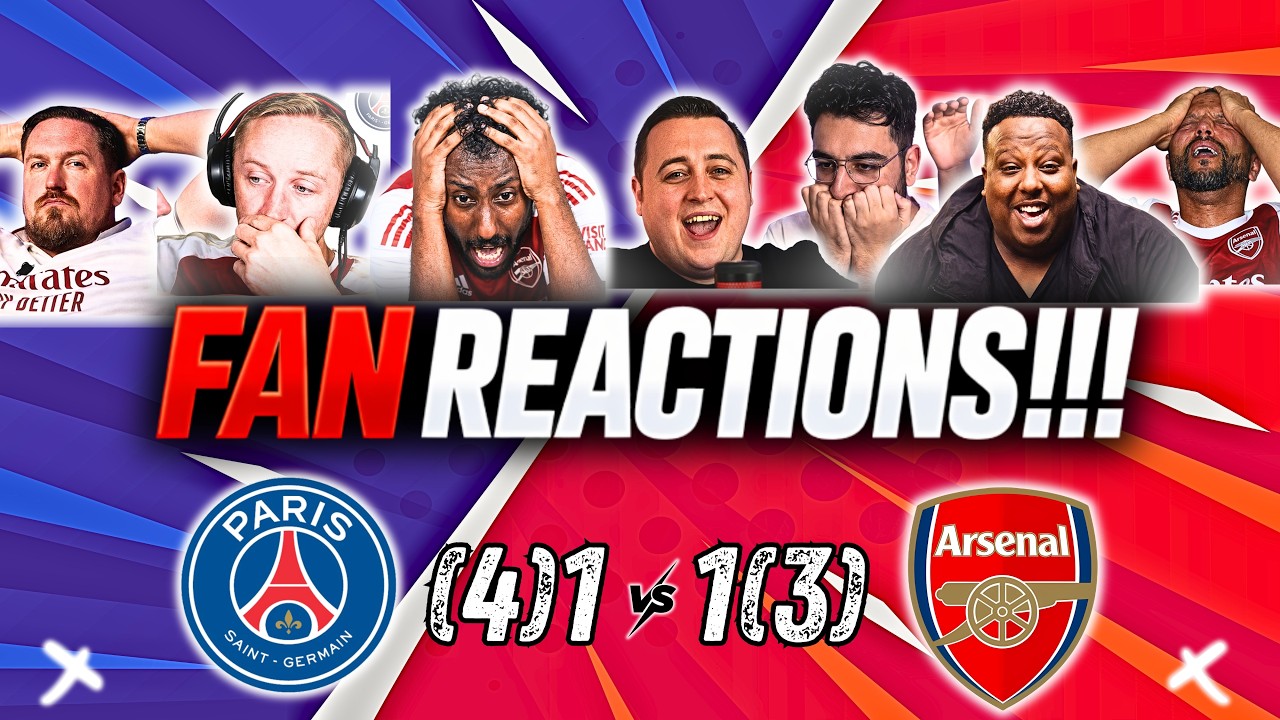 Arsenal Fans DEVASTATED💔😭  | PSG (4)1&ndash;1(3) Arsenal | UCL FINAL 2026