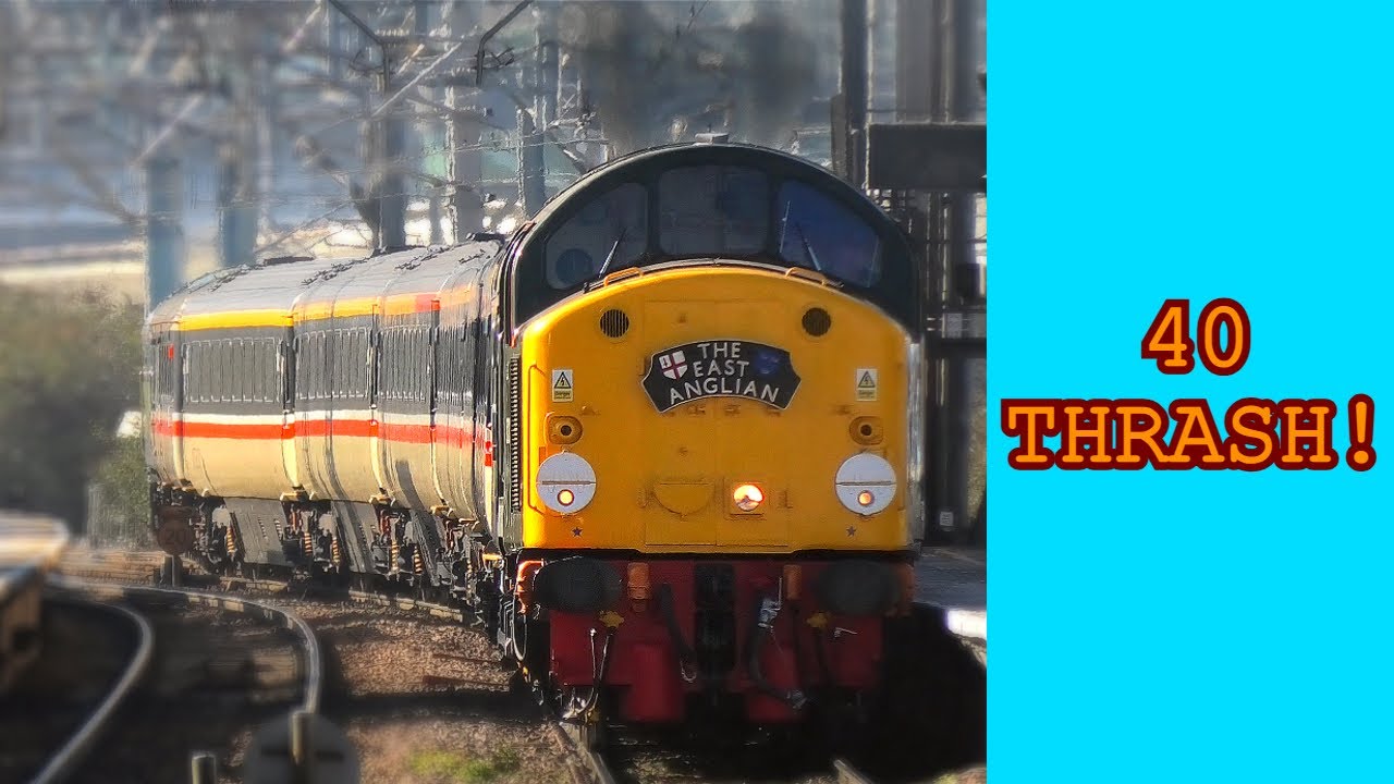 WHISTLER ERUPTS EASTWARDS..! **CHASE** D213 ROARS through London working 1Z31 