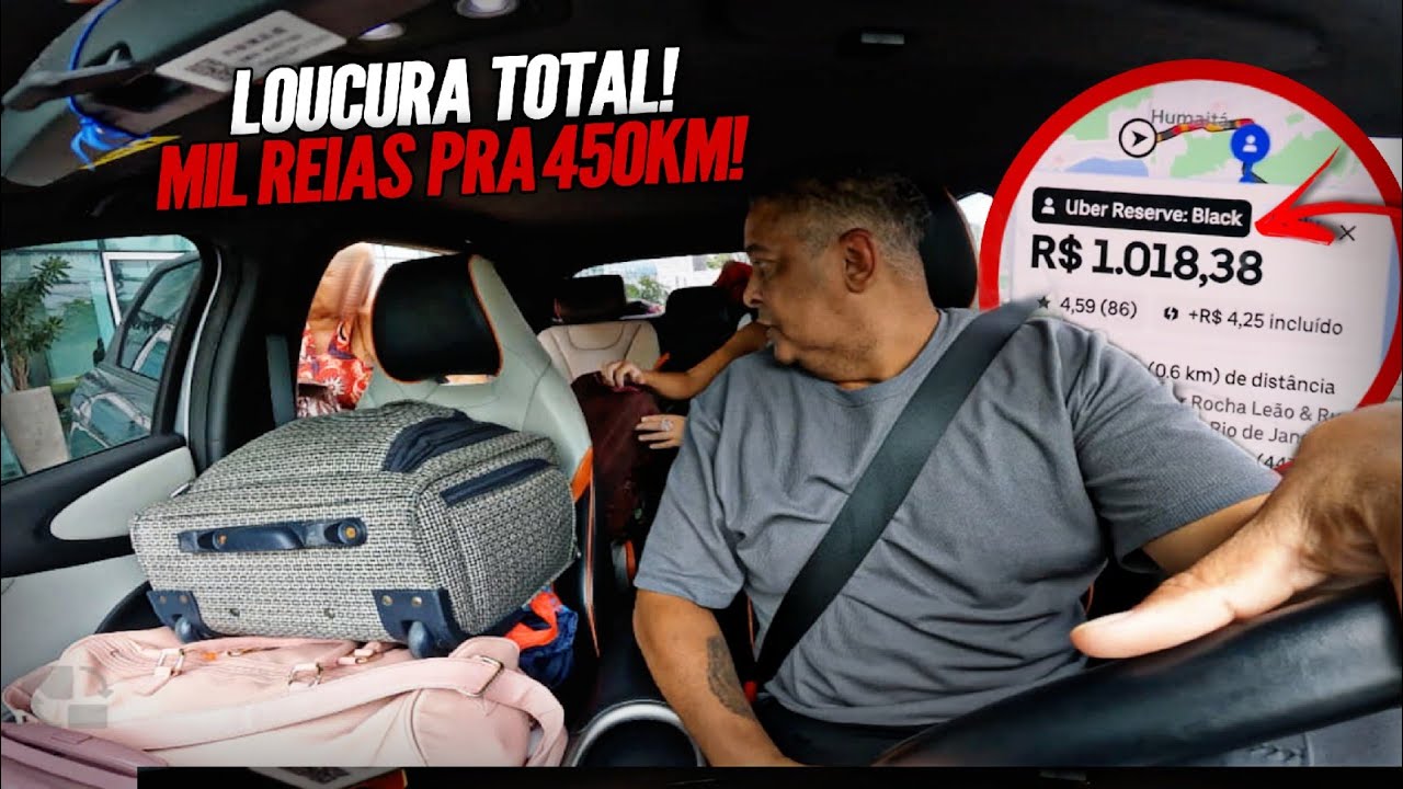 Corrida MAIS De MIL REIAS Uber Reserve BLACK  450Kms! 🤑