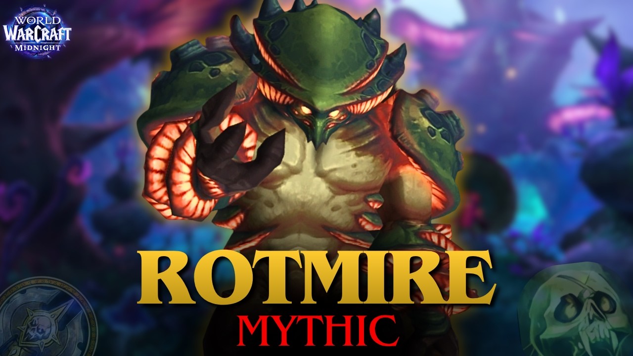 MYTHIC Rotmire / Unholy DK POV / Boss Walkthrough and Guide / Sporefall 12.0.7