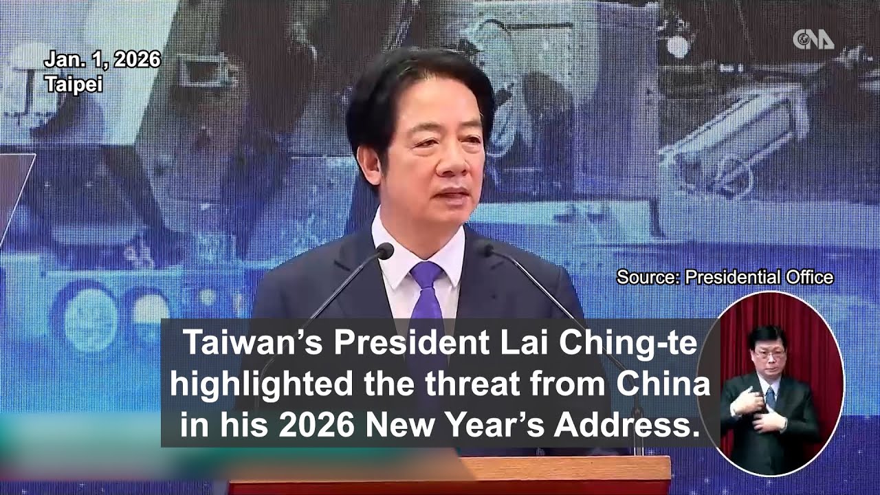 In New Year’s address, Lai warns of China threat, calls for unity