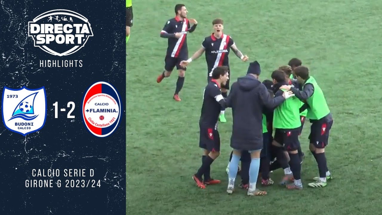 Calcio Serie D Gir. G - Cacio Budoni-Flaminia Civitacastellana 1-2 (Highlights)