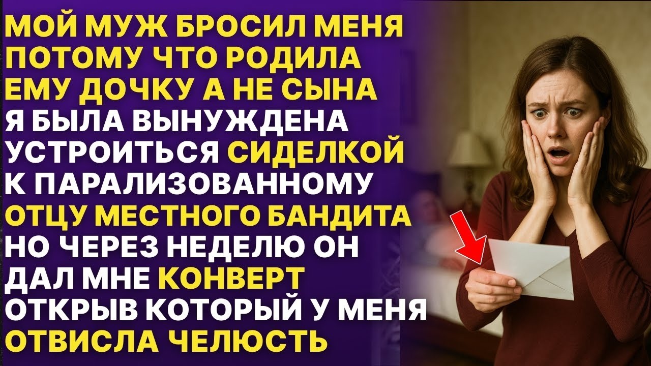 МУЖ БРОСИЛ МЕНЯ потому что родила дочку! Я устроилась сиделкой к отцу местного бандита