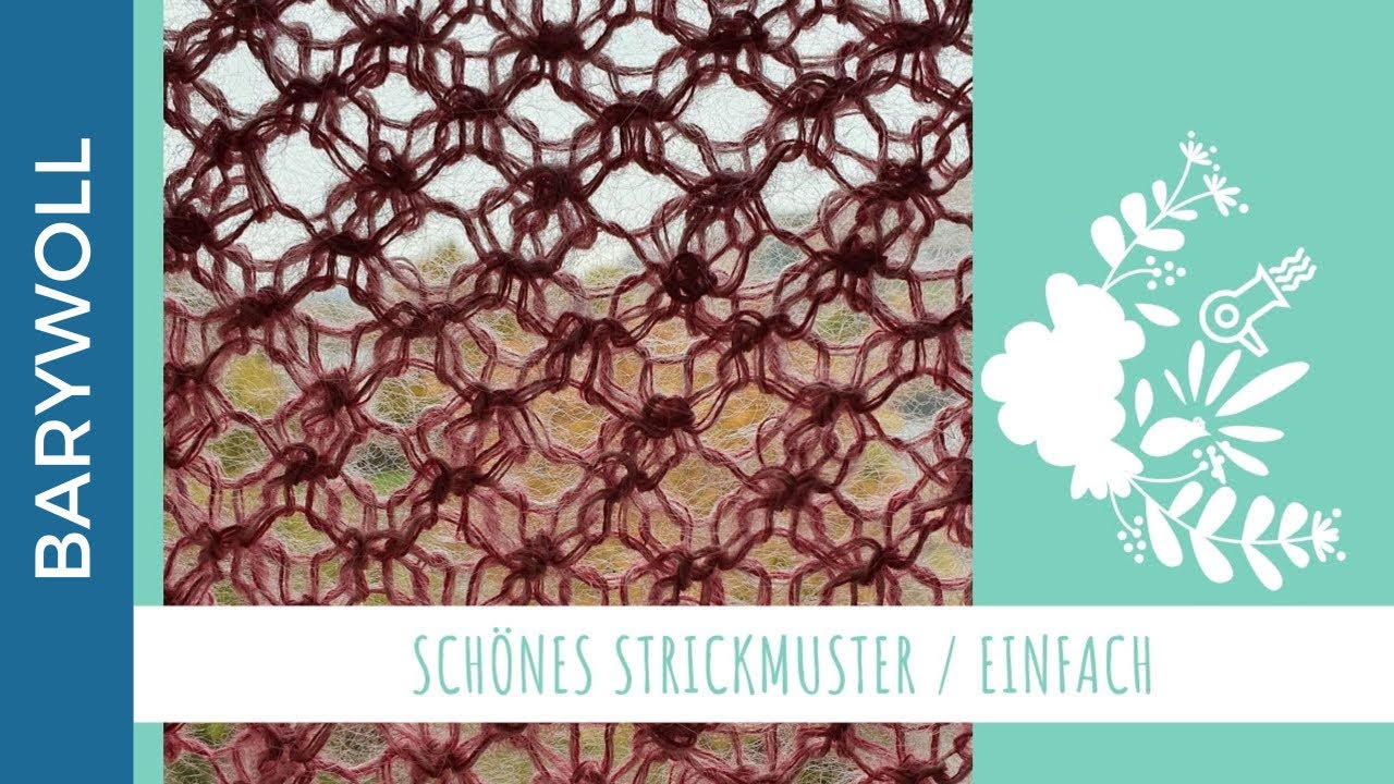 Lochmuster stricken | Strickmuster / Netzmuster | Knitting