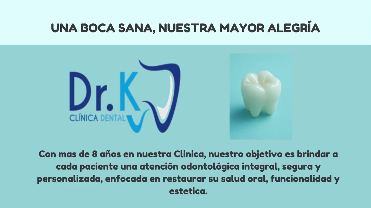 Presentación Clínica Dental Infantil Divertido Azul y Amarillo