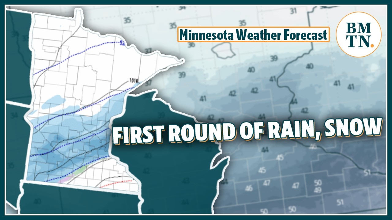 First of multiple waves of rain, snow arrives; monitoring weekend snowstorm