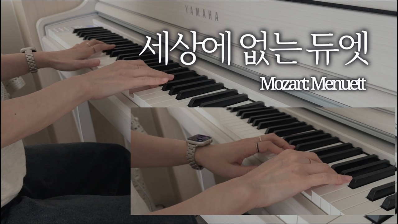 🎧 이어폰 필수! Mozart – Eine Kleine Nachtmusik (Menuett) | 1인 2역 피아노 연주 (YAMAHA CLP-845)