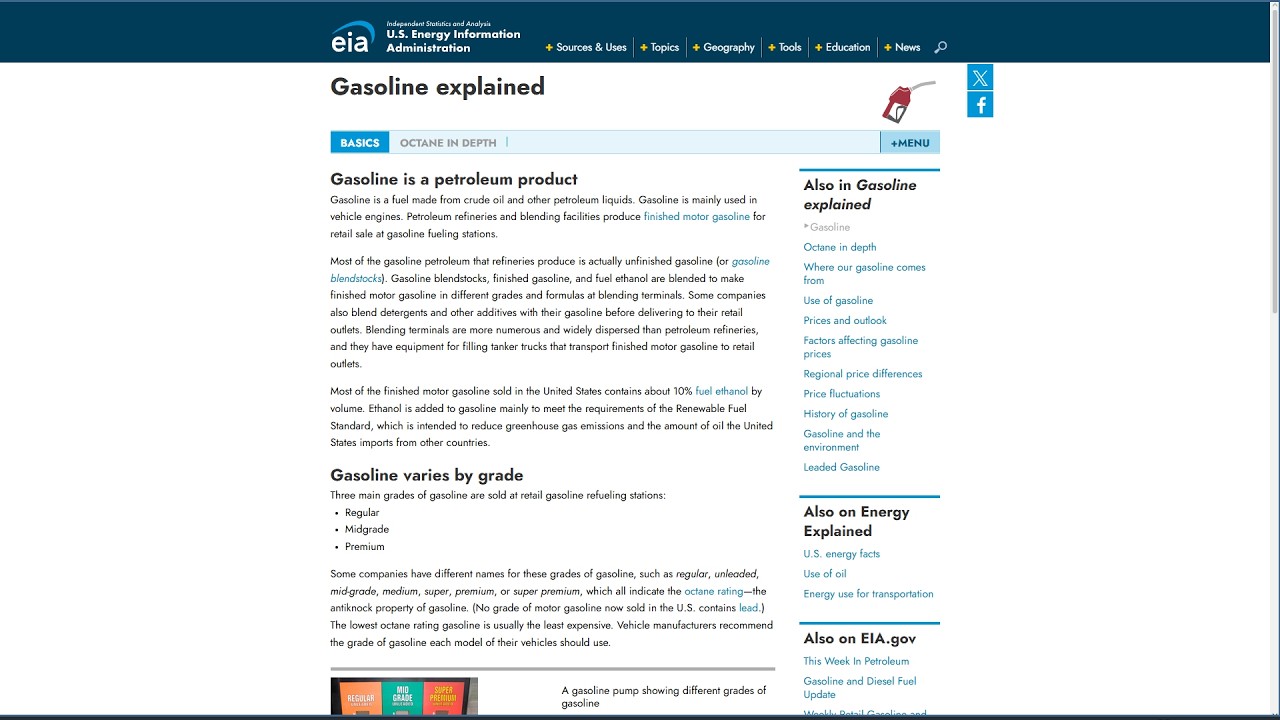 [Part 1/2] (AUDIO) Gasoline Explained - US Energy Information Administration