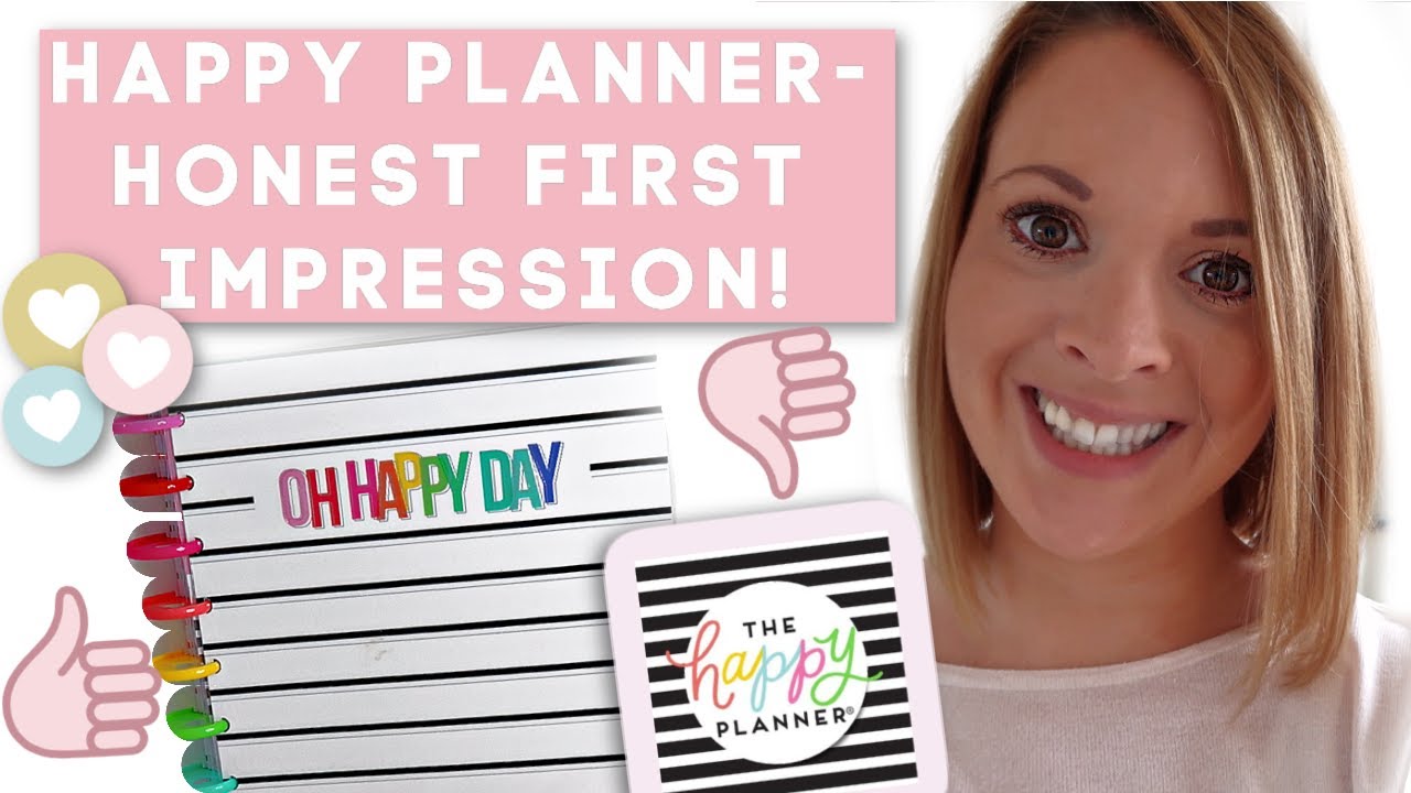 happy planner classic first impressions | Me and my big ideas happy planner  review