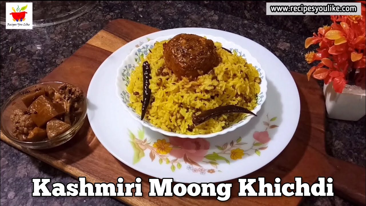 Kashmiri Moong Dal Khichdi | Special Kashmiri Mong Khetchir
