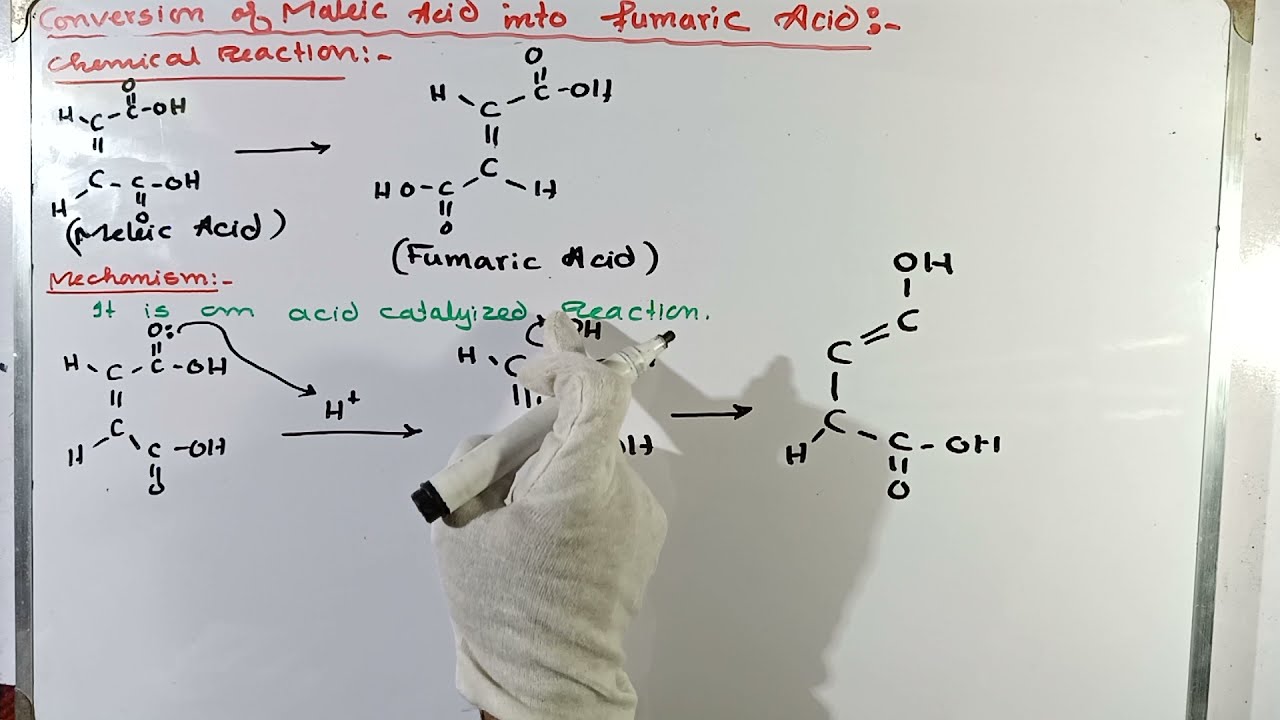 Conversion of maleic acid into fumaric acid || Lab experiment | MSc chemistry