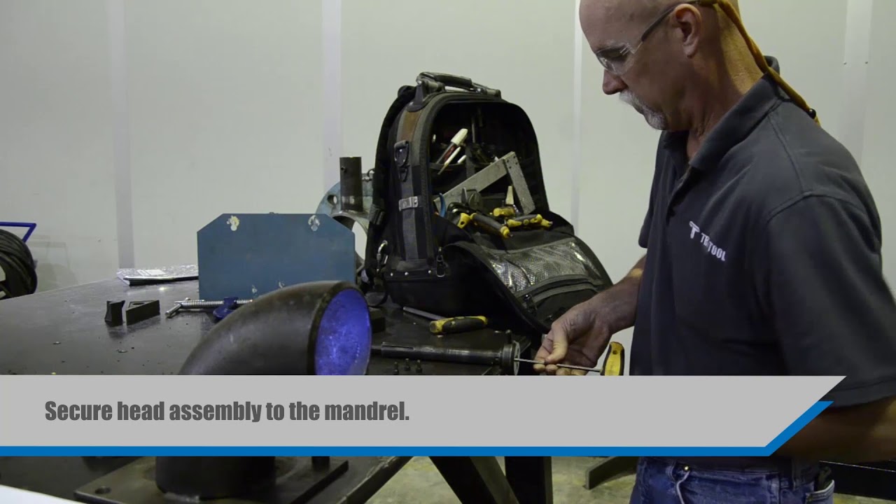 204B Pipe Beveling Tool with an Elbow Mandrel  Demo | Tri Tool Technologies