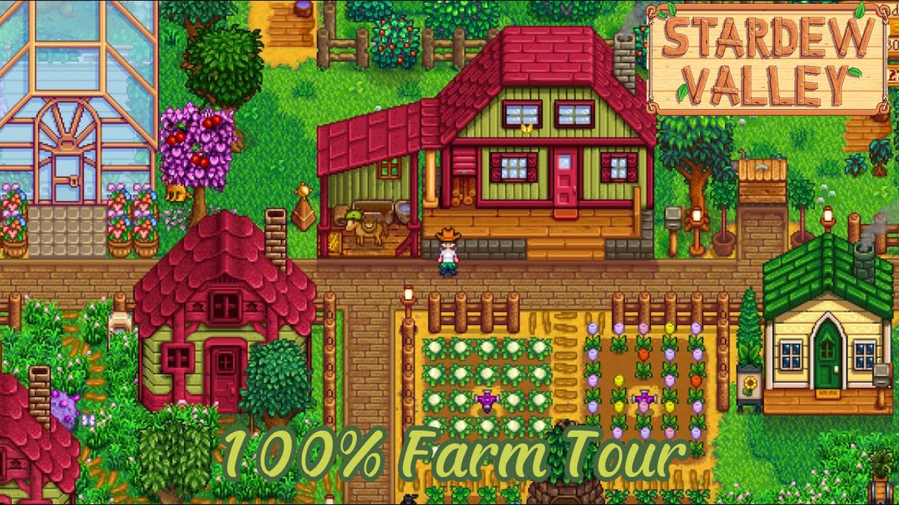 Stardew Valley Farm Tour (100% Perfection, No Mods, Forest Farm)